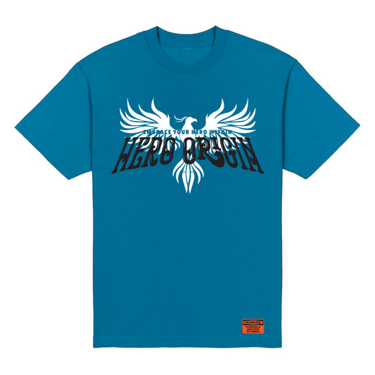 Hero Origin Full Phoenix Blue T-Shirt Front