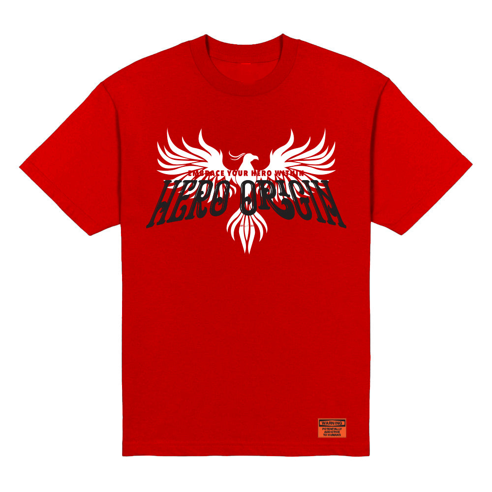 Hero Origin Full Phoenix Red T-Shirt Front