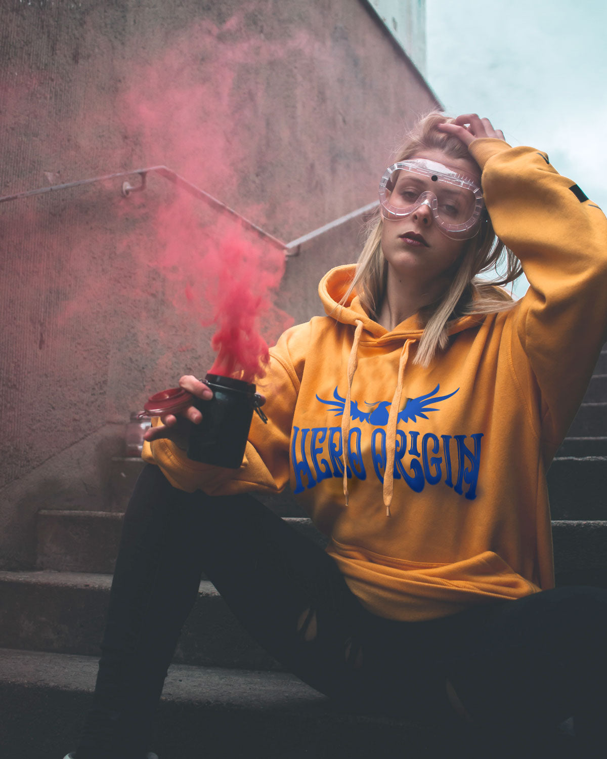 Half Phoenix Hoodie (Yellow)
