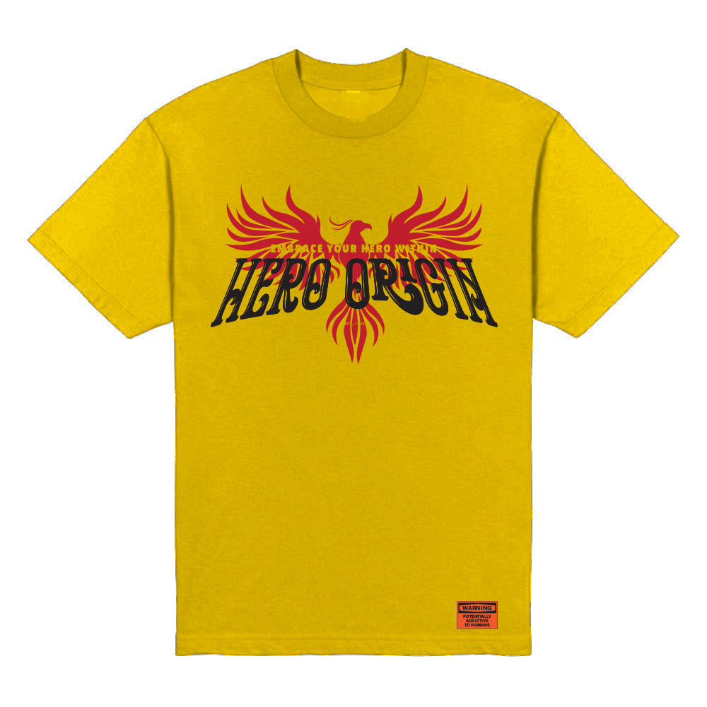 Hero Origin Full Phoenix Gold T-Shirt Front